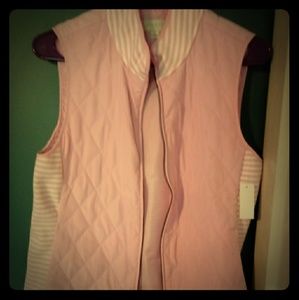 Pink zip vest